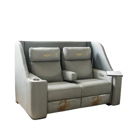 Andria, QS5123, recliner sofa, in leather/cow, B2B wholesale furniture