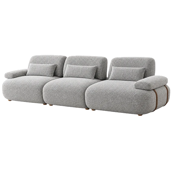 Antti, QS1039, static sofa, in fabric/Bouclé, B2B wholesale furniture