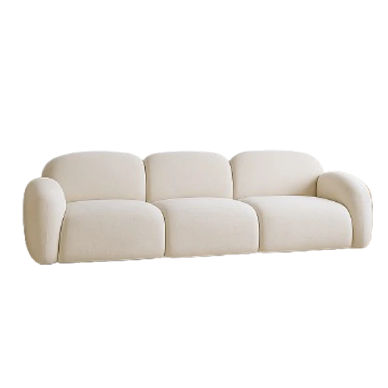 Adalberto, QS3120, static sofa, in fabric/Bouclé, B2B wholesale furniture