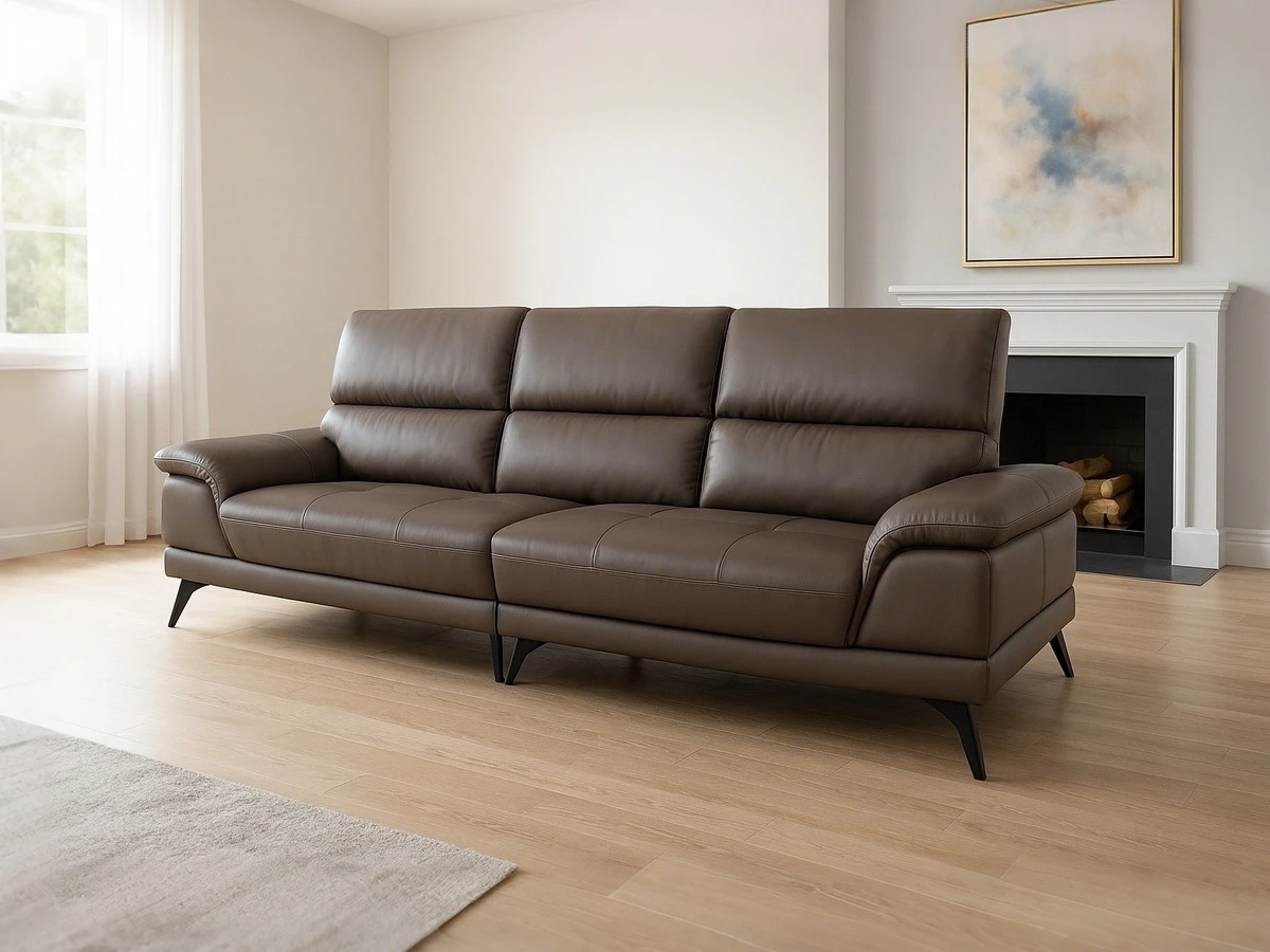 Adler, QS3158, static sofa, in faux leather/PU, B2B wholesale furniture