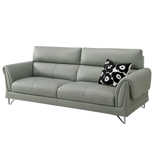 Ainhoa, QS3163, static sofa, in leather/cow, B2B wholesale furniture
