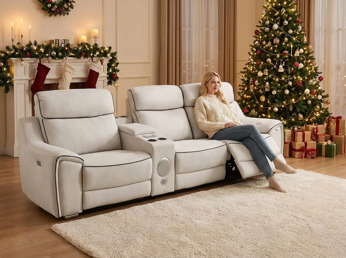Adkins, QS6039, recliner sofa, in fabric/performance suede fabric, B2B wholesale furniture