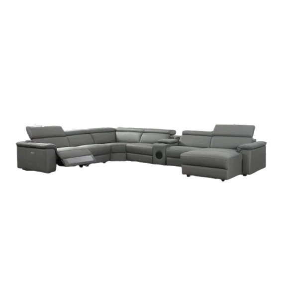 Asha, QS6057, recliner sofa, in leather/cow, B2B wholesale furniture