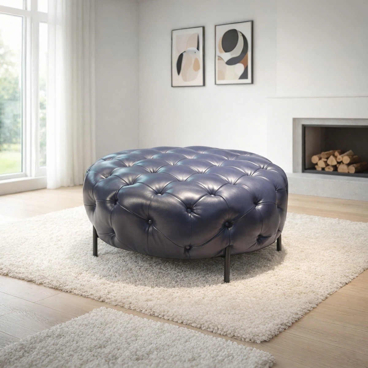Adelaida, QS7088, static sofa, in leather/cow, B2B wholesale furniture